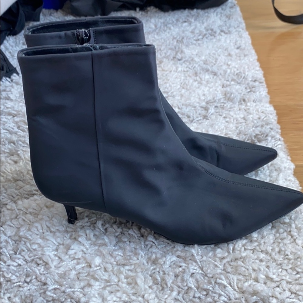 Water Resistant Kitten Heel Booties